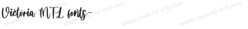 Victoria INTL fonts字体转换